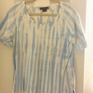 L Sanctuary Tie Dyed with Eyelet Sleeves